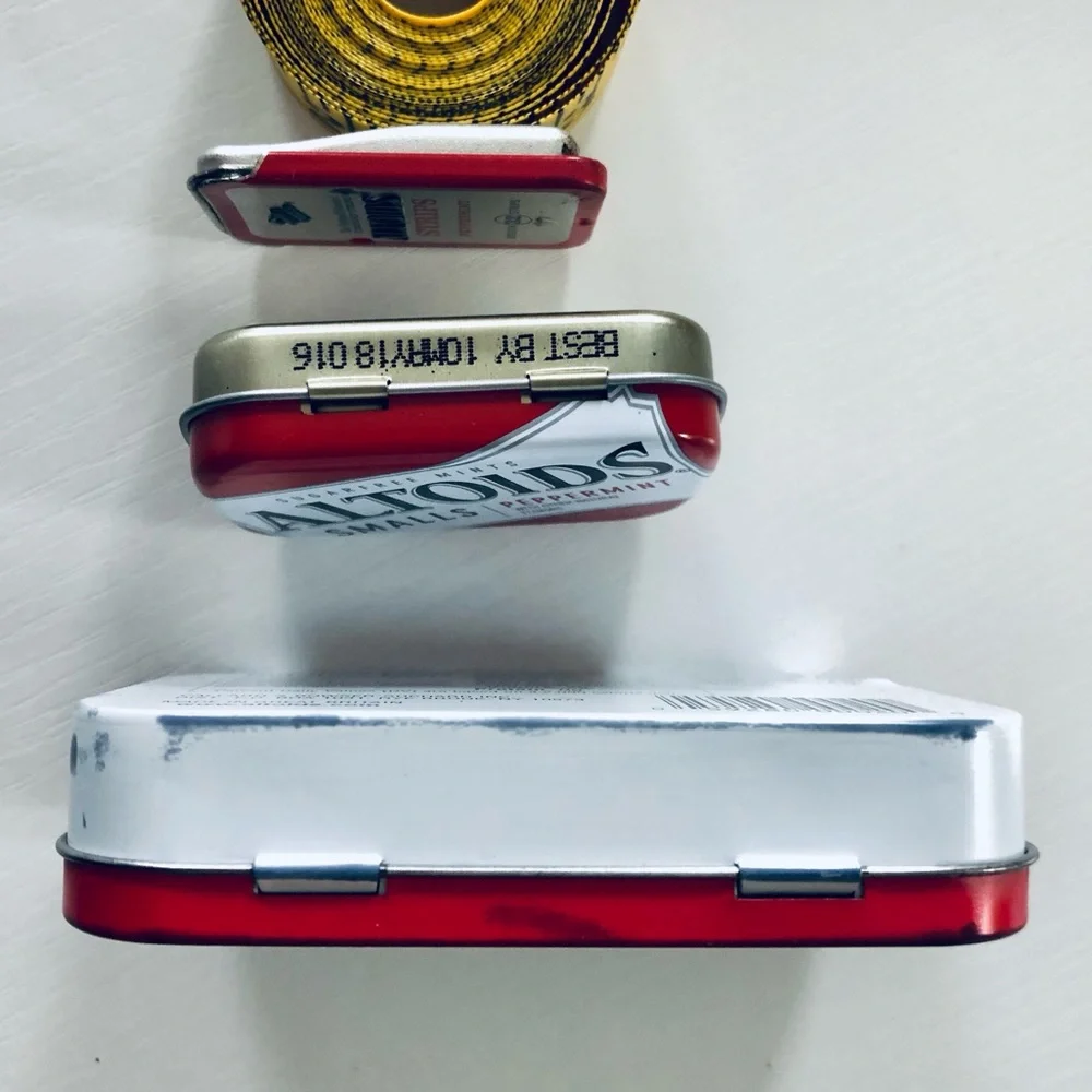 VTG  set 3 Vintage 2002 Altoids Strong Man Limited Edition Tin Peppermints - Picture 3 of 10